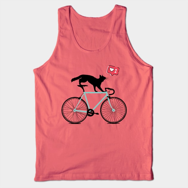 Bianchi Road Bike Tank Top by Crooked Skull